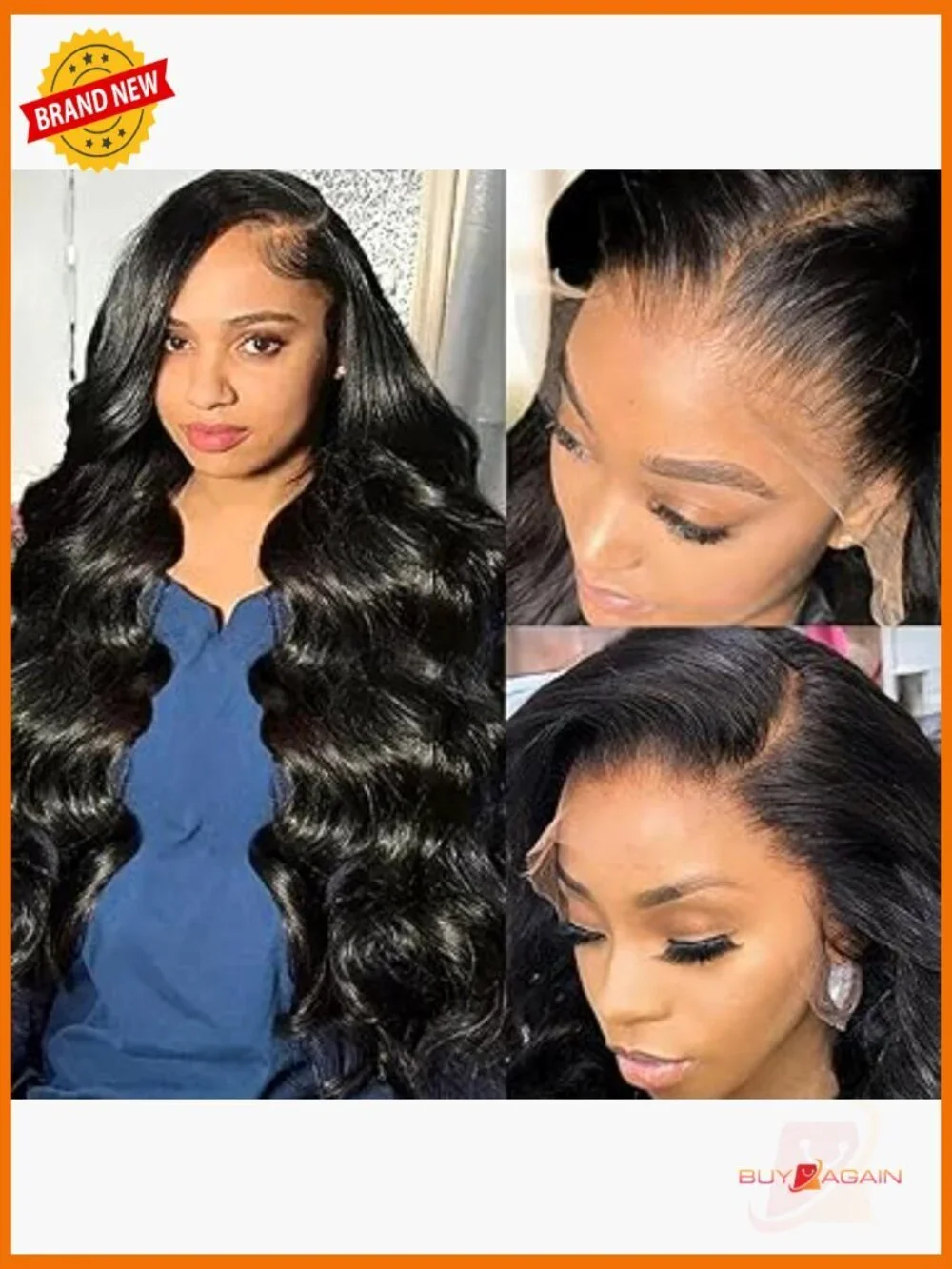 30in 13x6 Body Wave Lace Front Wig, 250% Density Human Hair, Tangle Free